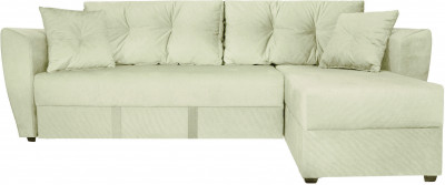 Диван УГЛОВОЙ Амстердам велюр бежевый 160 НПБ