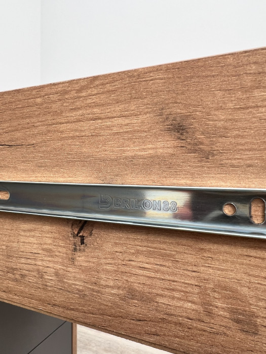 Комод Катрин-12 дуб крафт золотой/графит серый