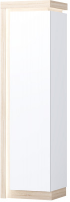 Астра Пенал №2, Белый глянец/Сонома (подсветка)