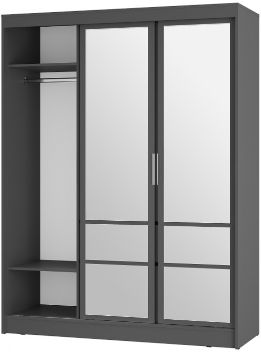 Шкаф-купе Симпл ШКК-06, графит