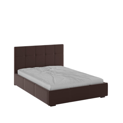 Рио Кровать интерьерная 140 коричневый квадрат, ПМ