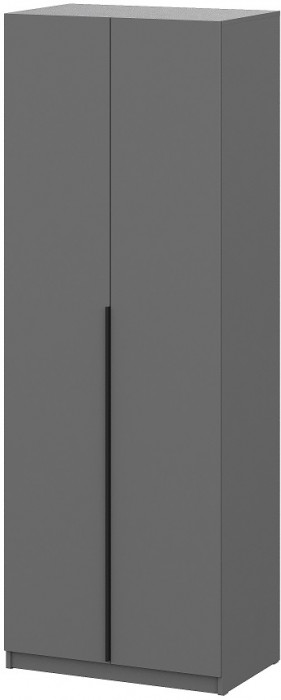 Шкаф распашной с наполнением (5 полок) ШК 5 (800), Графит