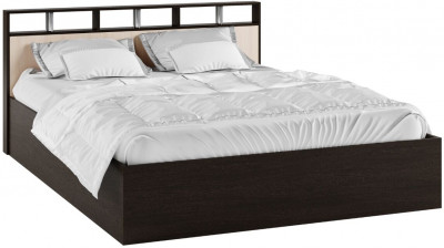 Кровать Ненси-2 венге/дуб молочный + основание ДСП 2С 140