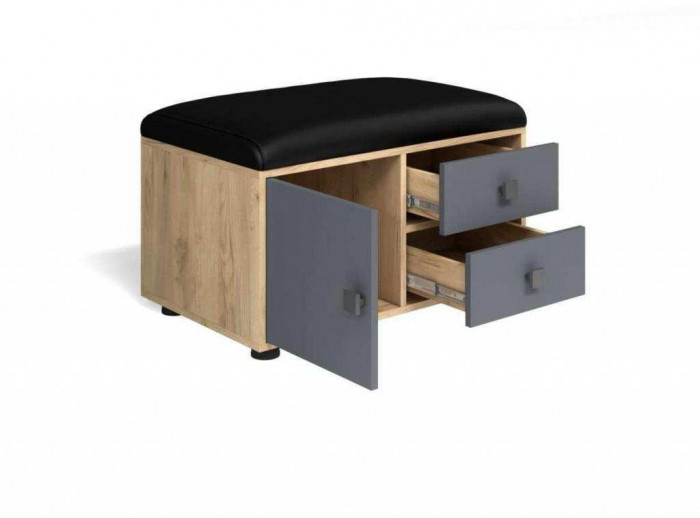 Прихожая мини-лайт компл. 8 дуб крафт/графит