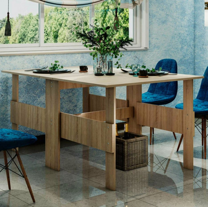 Стол-книжка Стандарт(1000х750х226) (1000х750х1600) (бтс) дуб сонома