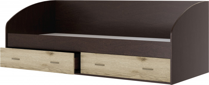 Кровать с ящиками Орион, Венге/Дуб делано