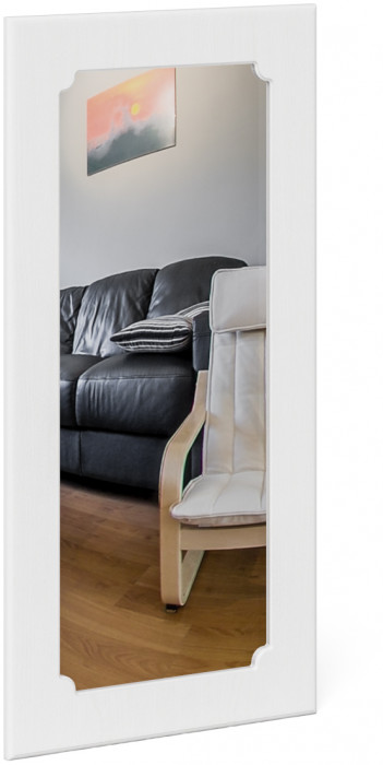 Прихожая П-6 Компоновка № 05, венге/фасады МДФ белое дерево фрезеровка прованс