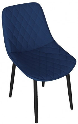 OSCAR Стул (Черный муар/Велюр L005 синий)