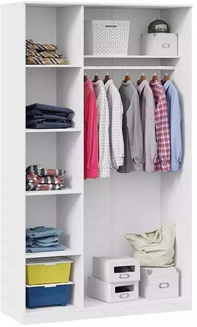 Агата Шкаф комбинированный (Белый)