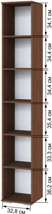 Модульная прихожая Ливорно, набор 3, Орех донской