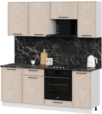 кухня Либерти 2,0м белый/лиственница