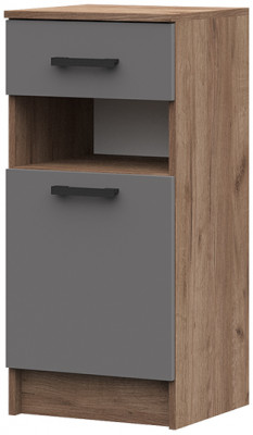 ТБ-201 Машенька ЛДСП тумба с ящ. (400*866*380) дуб крафт табачный/серый графит (для ВШ-201 и ЗР-201 не выбирать)