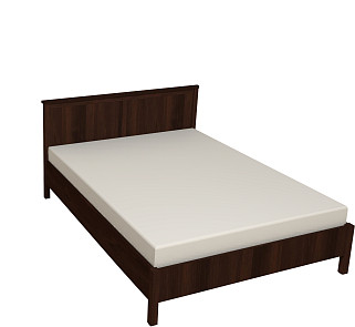 Кровать с ортопедическим основанием (дерево) Шерлоск 43 140х200, орех
