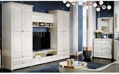 Модульная гостиная Престиж-1, композиция 1 (Сандал светлый)