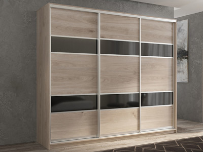 Шкаф-купе Кааппи 7 Кастелло Серый 210х45х230 см