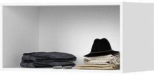 Хелен АН 02 Антресоль 800 (800х400х460) белый/белый