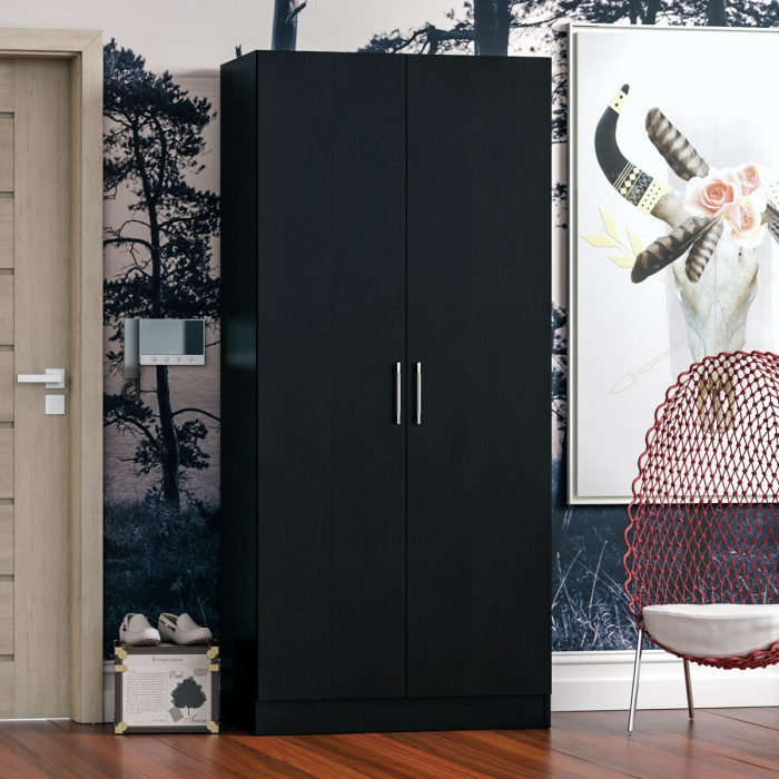 Стандарт Шкаф 2-х створчатый, цвет венге, ШхГхВ 90х52х200 см.