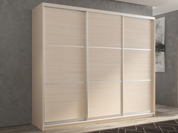 Шкаф-купе Кааппи 4 Дуб молочный 210х45х230 см