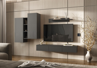 Оскар Гостиная вариант №2, Графит софт/графит