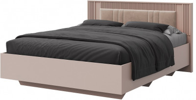 Кровать полутороспальная 140х200 "Харди" - Латте/Ирландский ликер