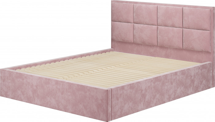 Кровать 160х200 с реечным настилом Линда КР-16, Шарли Пинк
