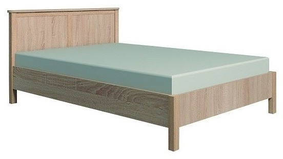 Кровать с ортопедическим основанием (дерево) Шерлоск 44 120х200, дуб сонома