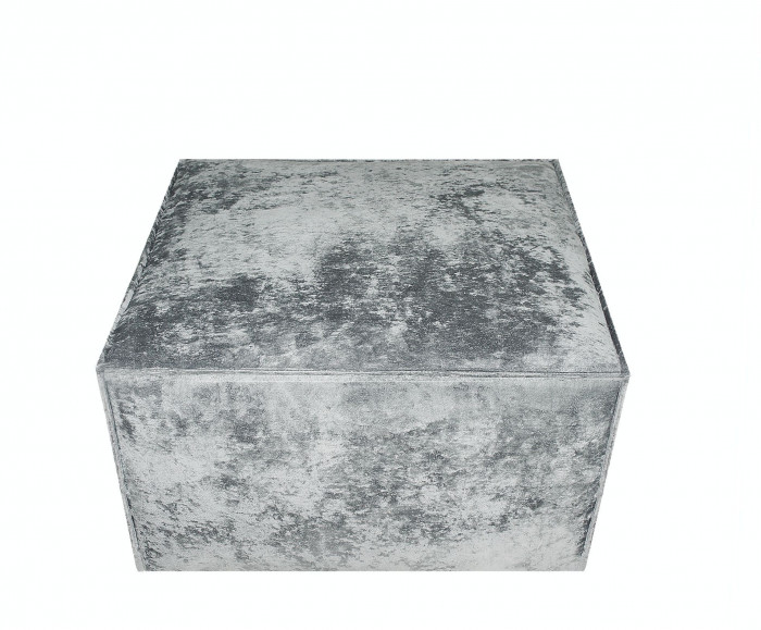 Пуф Лофт Люкс Плюш, 70х70х44, серый