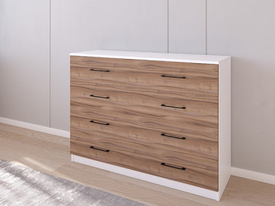 Комод 05/16 120х40х90 Белый/Орех