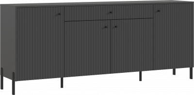 Оливия Комод графит/графит софт (металл)