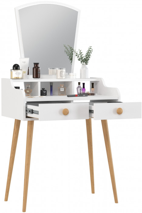 Трюмо 4-25913бел, цвет белый, ШхГхВ 70х43,8х139 см.