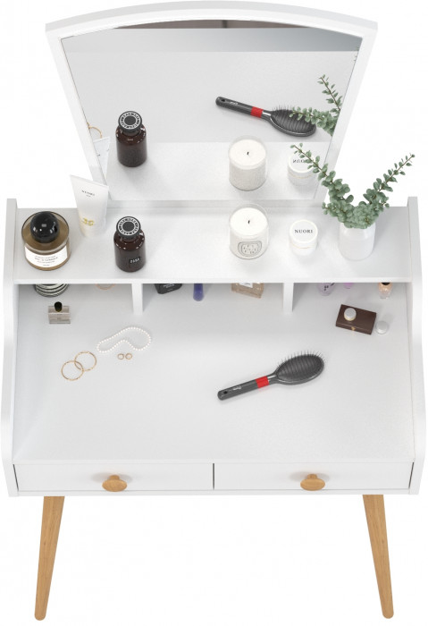 Трюмо 4-25913бел, цвет белый, ШхГхВ 70х43,8х139 см.