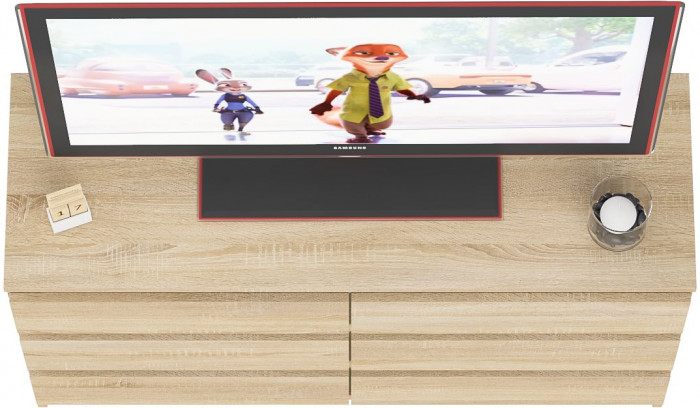 Мори Комод МК1200.6, цвет дуб сонома, ШхГхВ 120,4х41х73 см.