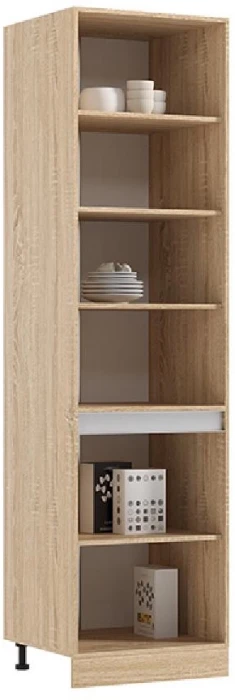 Шкаф-пенал для кухни МДФ Карина, Пластер Бьянко/Сонома