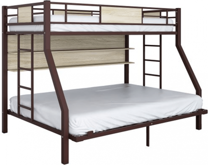 Двухъярусная кровать Гранада 140 П (Черный)