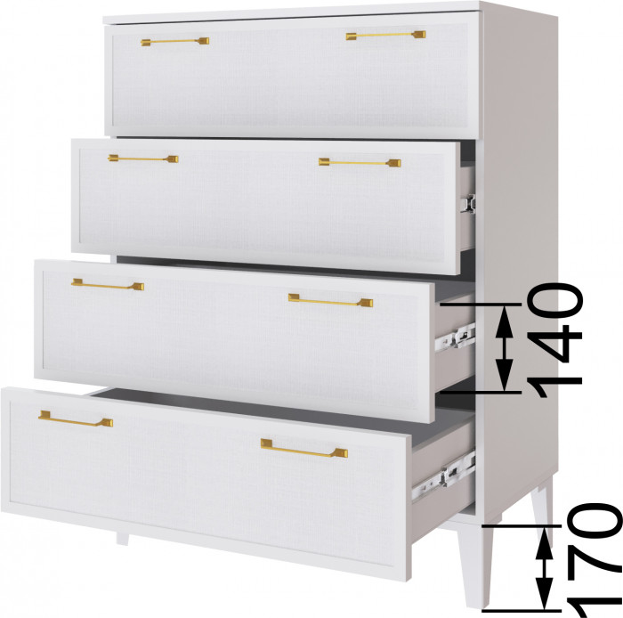 Толедо Комод ТК-20 белый