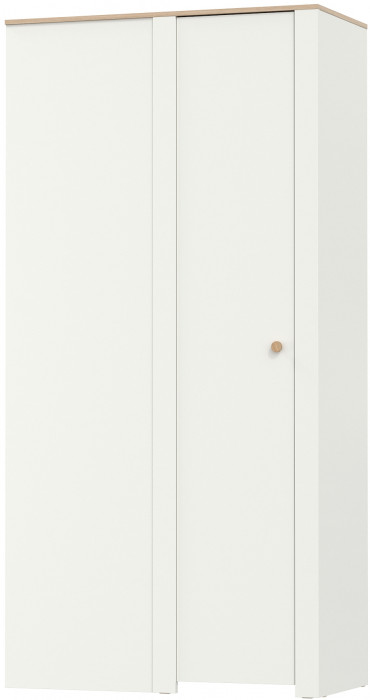 Джастин 13.229 Шкаф угловой, цвет белый шагрень/дуб белый эксклюзив, ШхГхВ 111,4х54,8х225,7 см., универсальная сборка