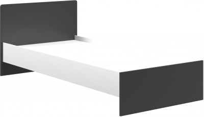 Кэнди Кровать 0,9 ККР-2 графит/белый