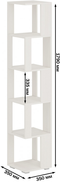 Стеллаж СВК 2 шт., цвет венге/дуб лоредо, ШхГхВ 70х35х179 см.(венге 1 шт. + дуб лоредо 1 шт.)
