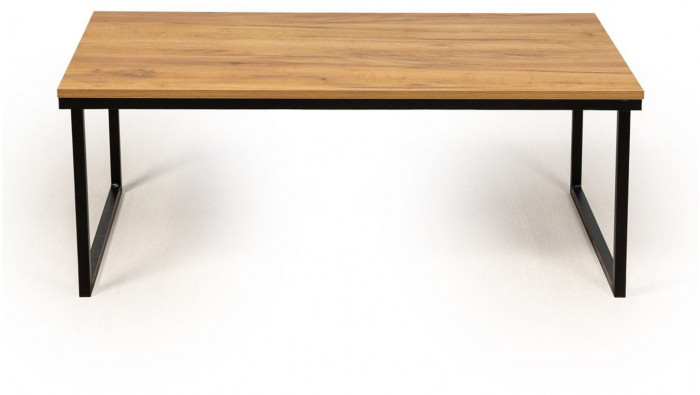 Стол журнальный Ланс Макси Дуб крафт золотой / Черный