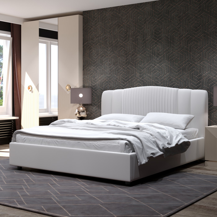 Кровать-12М с подъёмным основанием 1400 белая