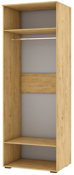 Бруно Шкаф двухдверный Дуб Вотан / Серый графит Дуб Вотан / Серый графит