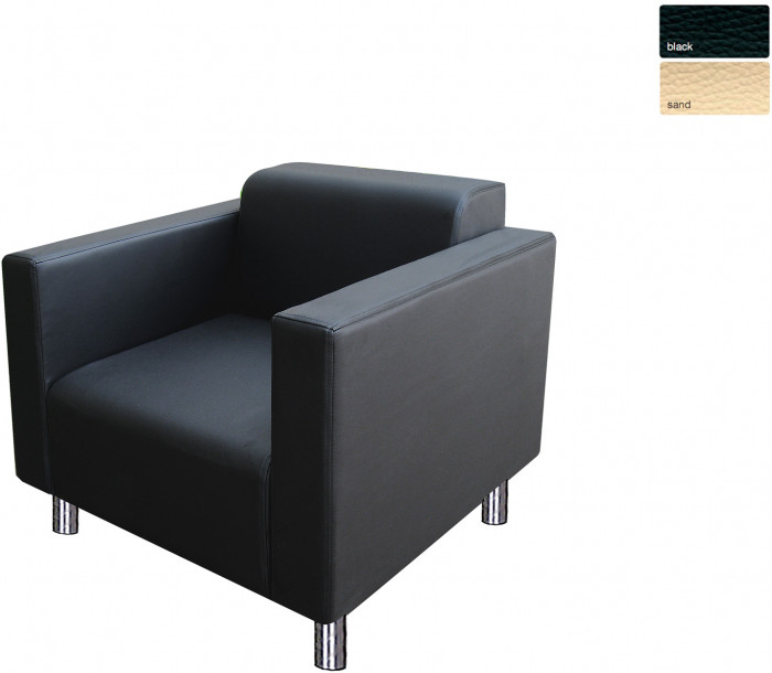 Кресло БЛЮЗ экокожа черное