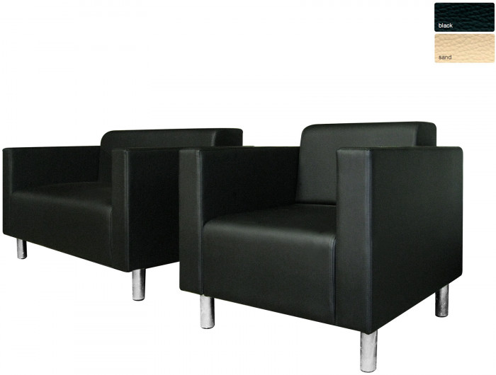 Кресло БЛЮЗ экокожа черное