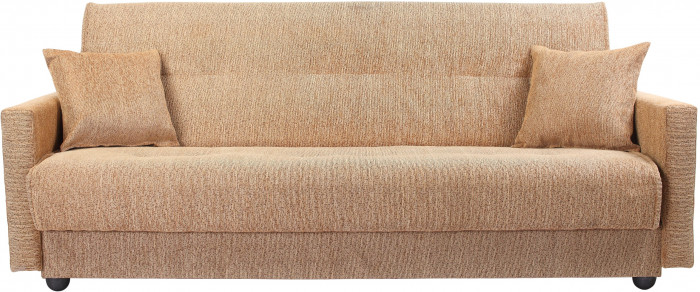 Раскладной диван-кровать, прямой, книжка, цвет бежевый, Милан 120