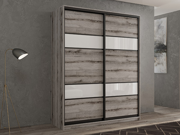 Шкаф-купе Кааппи 8 Эвок Окаменелый 160х45х230 см
