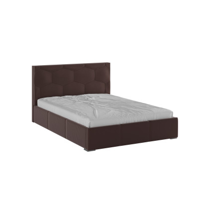 Манука Кровать интерьерная 140 коричневый, ортопед