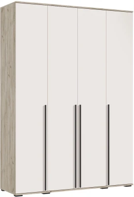 Норд Шкаф 4-х створчатый 1600, Крафт серый/Кашемир