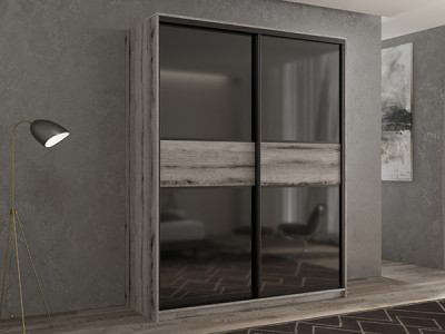 Шкаф-купе Кааппи 12 Эвок Окаменелый 160х60х230 см