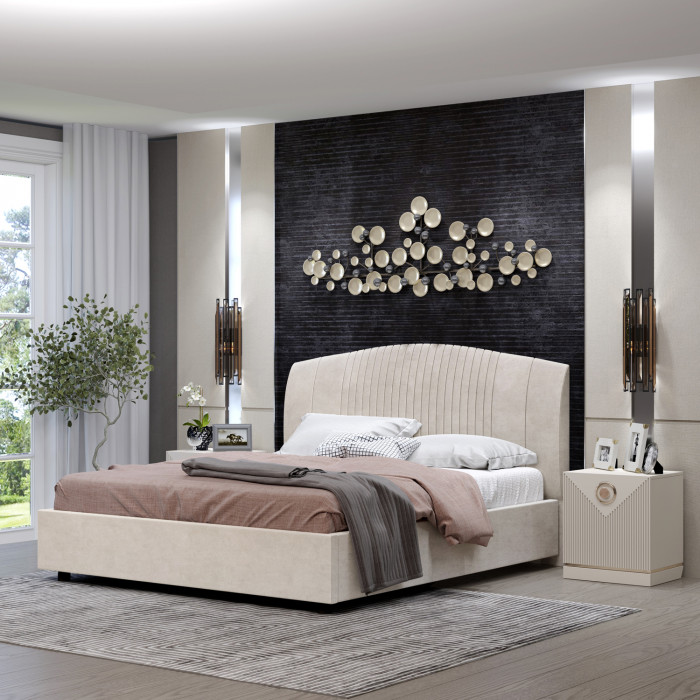 Кровать-12М с подъёмным основанием 1600 слоновая кость