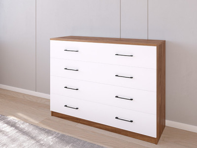 Комод 05/16 120х40х90 Кастелло Бренди/Белый